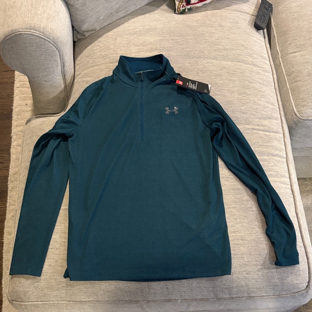 Under Armour Dark Teal Quarter Zip Pullover